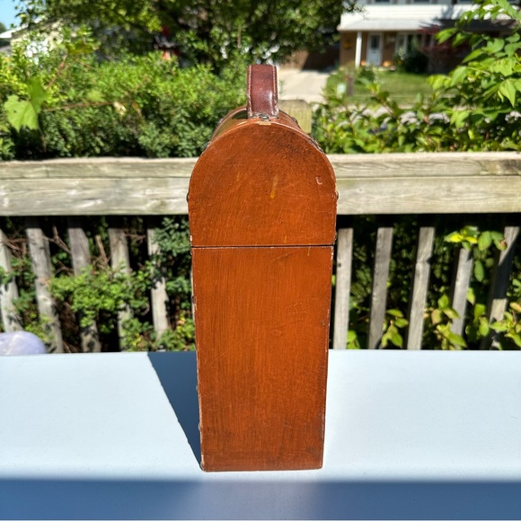 Antique Luxury Wine carrying case for 2 bottles - Picture 3 of 10